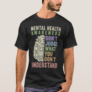 T-shirt Sensibilisation Vintage à la santé mentale rétro 1