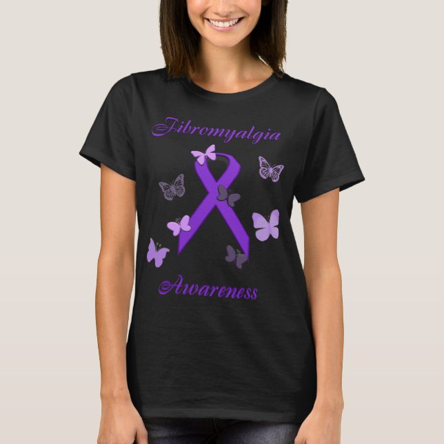 T-shirt Sensibilisation Violet Maladie invisible (Devant)