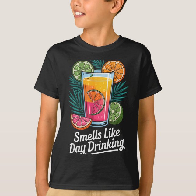 T-shirt Sent l'alcoolisme diurne _4  (Devant)