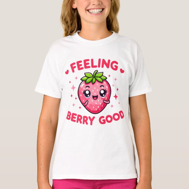 T-shirt Sentez Berry Bon Amusant fraise (Devant)