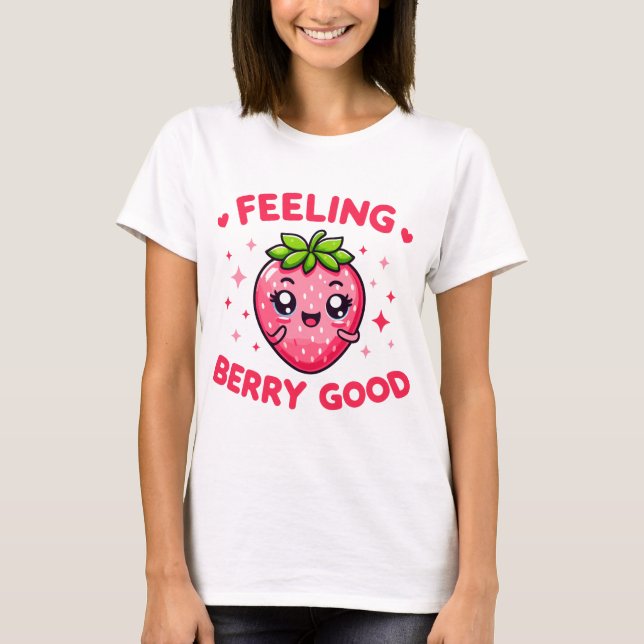T-shirt Sentez Berry Bon Amusant fraise (Devant)