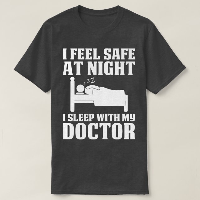 T-shirt Sentez En Sécurité La Nuit Avec Docteur Docteur Ca (Design devant)