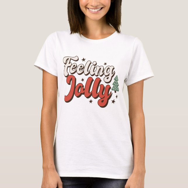 T-shirt Sentez Jolly Noël rétro (Devant)