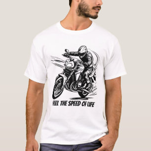 T-shirt Sentez la vitesse ​ ​ de vie, Racer en mouvement