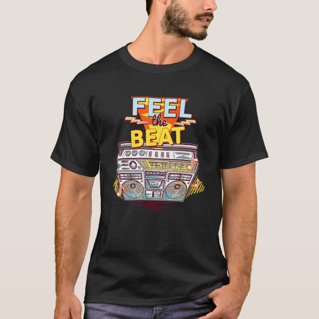 T-shirt Sentez Le Beat Cool Retro Music Illustration Graph (Devant)