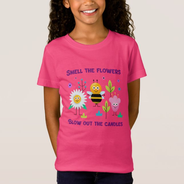T-Shirt Sentez les fleurs soufflez les bougies Tee (Devant)