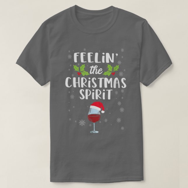T-shirt Sentez l'esprit de Noël drôle Noël Drinki (Design devant)