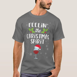 T-shirt Sentez l'esprit de Noël drôle Noël Drinki