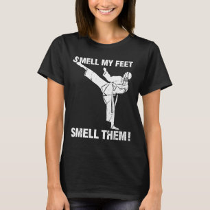 T-shirt Sentez Mes Pieds Funny Karate T Shirt Cadeau Sente