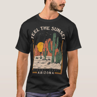 T-shirt Sentez Sunset Desert Vibes Arizona Mountain Cactus