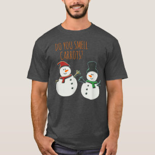 T-shirt Sentez-Vous Des Carottes Pour Drôle Mignon Snowman