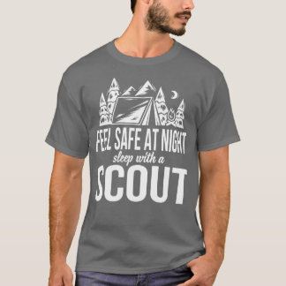 T-SHIRT SENTEZ-VOUS EN SÉCURITÉ LA NUIT DORMIR AVEC UN TOU