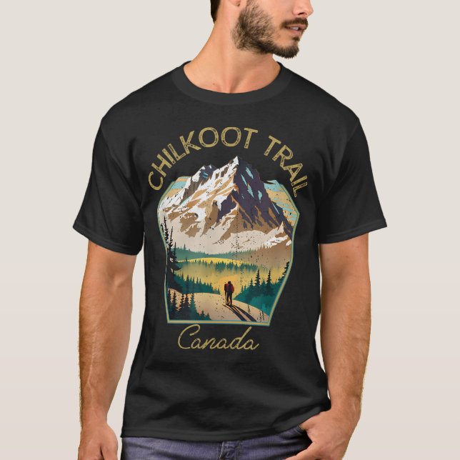 T-shirt Sentier Chilkoot Rétro - Sentier Chilkoot (Devant)