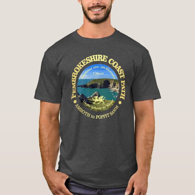 T-shirt Sentier côtier de Pembrokeshire fille OBP (Devant)