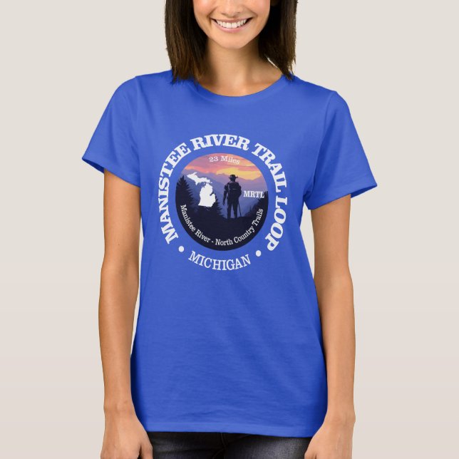 T-shirt Sentier de boucle de la rivière Manistee (rd2) (Devant)