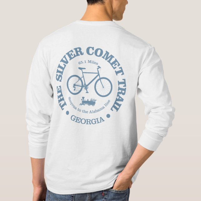 T-shirt Sentier de la comète argentée (cyclisme) (Dos)