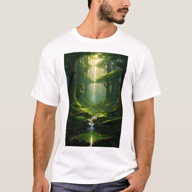 T-shirt Sentier de la forêt enchantée (Devant)