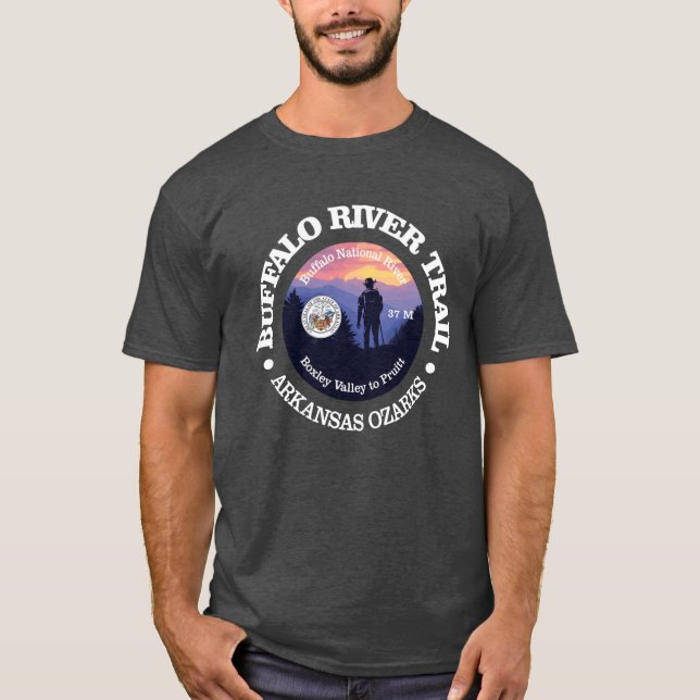 T-shirt Sentier de la rivière Buffalo rd2 (Devant)