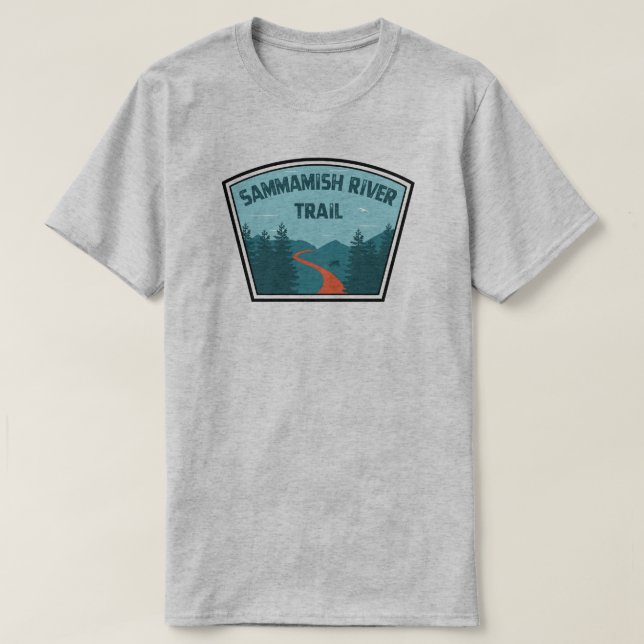 T-shirt Sentier de la rivière Sammamish Washington (Design devant)
