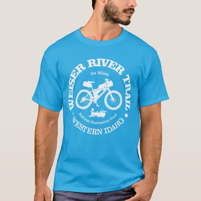 T-shirt Sentier de la rivière Weiser (cyclisme) (Devant)