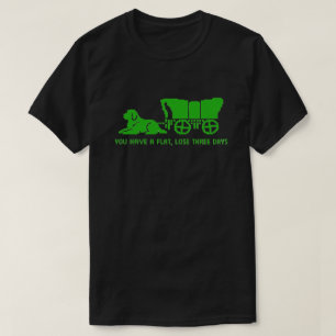 T-shirt sentier de l'Oregon Terre-Neuve Style plat