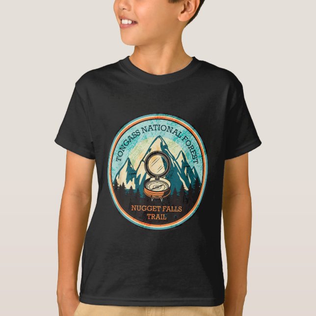 T-shirt sentier de nugget falls en alaska  (Devant)