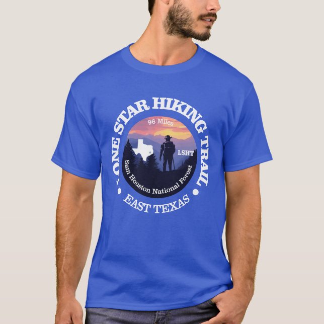 T-shirt Sentier de Randonnée étoile Lone (rd2) (Devant)