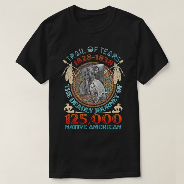 T-shirt Sentier Des Larmes 1828 1838 Le Voyage Mortel (Design devant)