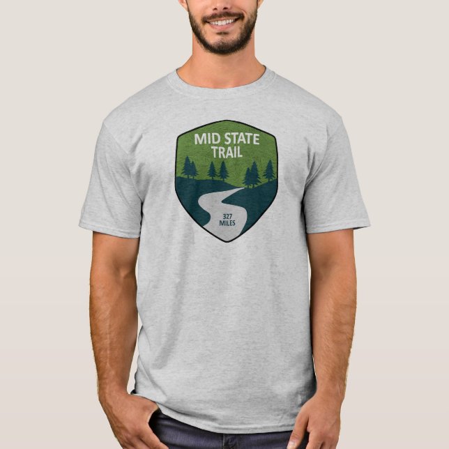 T-shirt Sentier du milieu de l'État Pennsylvanie (Devant)