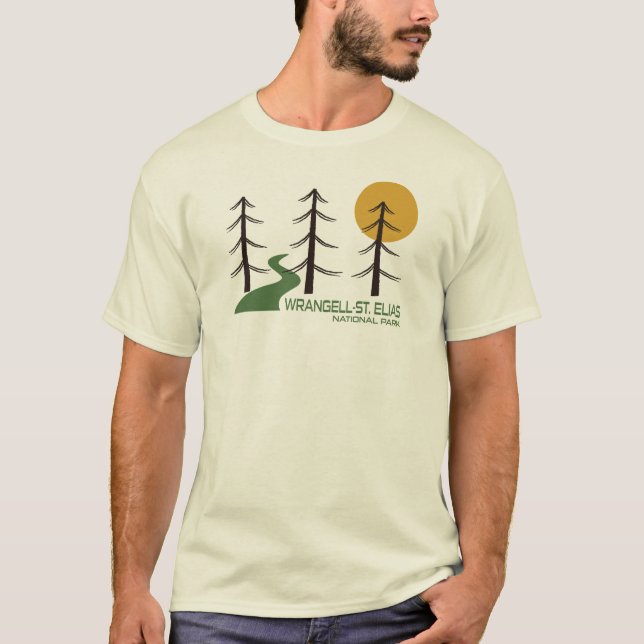 T-shirt Sentier du parc national Wrangell-St. Elias (Devant)