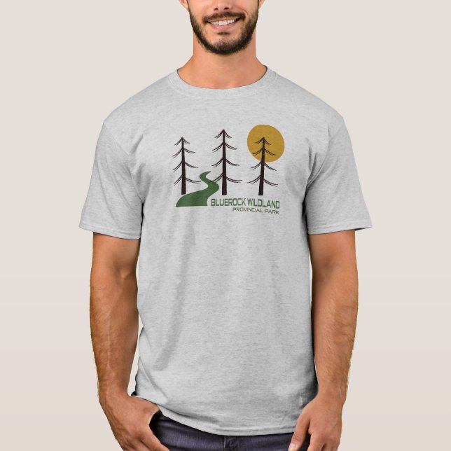 T-shirt Sentier du parc provincial sauvage Bluerock (Devant)
