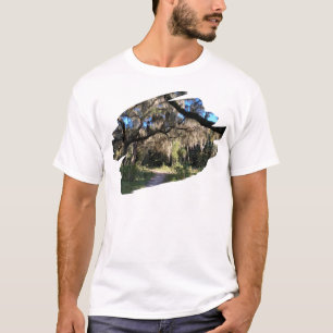 T-shirt Sentier ensoleillé de la mousse espagnole