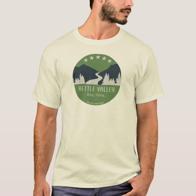 T-shirt Sentier ferroviaire Kettle Valley Colombie-Britann (Devant)