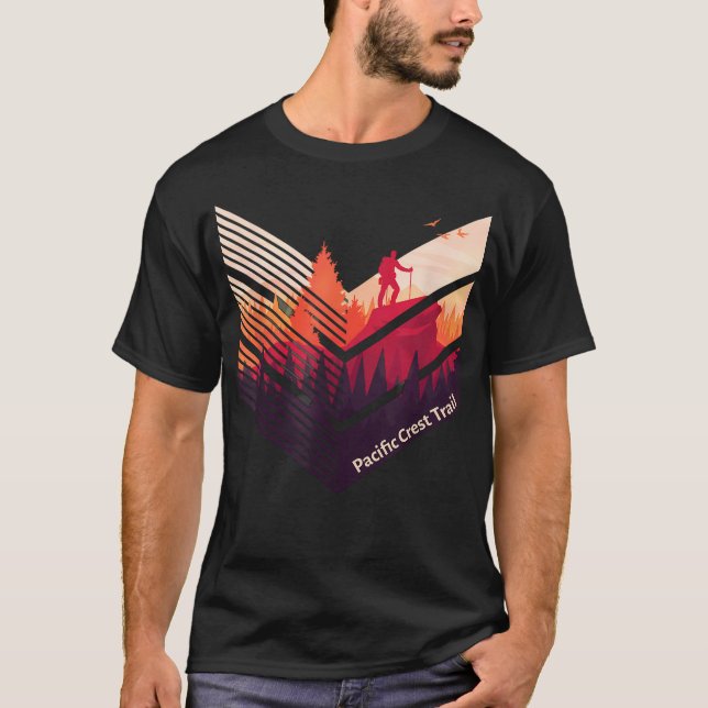 T-shirt Sentier Pacific Crest Randonnée Militaire (Devant)