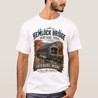 T-shirt Sentier patrimonial du pont Hemlock Fryeburg Maine