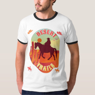 T-shirt Sentiers du coucher du soleil, Voyage dans le dése