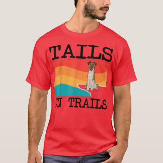 T-shirt Sentiers Sur Les Sentiers Fluent Pour Terrier Chie
