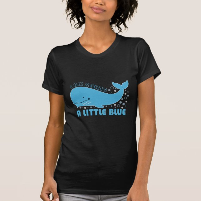 T-shirt Sentiment bleu baleine (Devant)