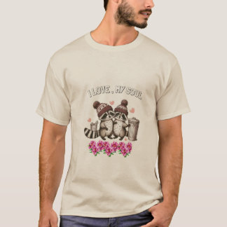 T-shirt sentiment d'amour avec chemise de couple élégant r