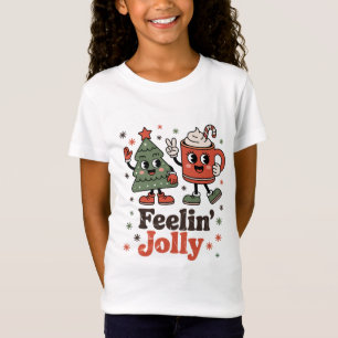 T-Shirt Sentiment de Noël rétro joyeux vacances vintage