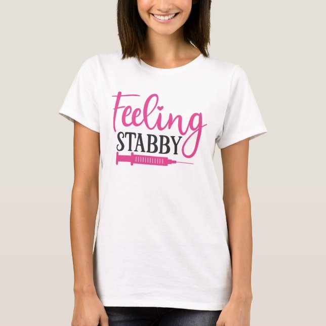 T-shirt Sentiment de stabilité drôle Nourriture (Devant)