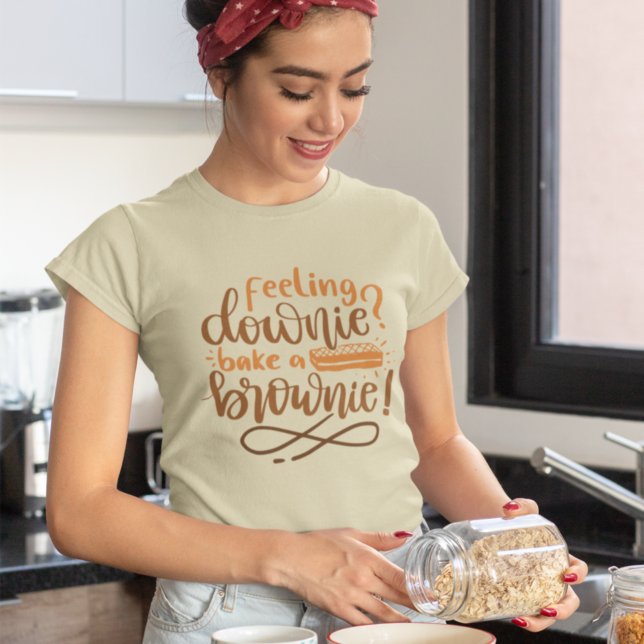 T-shirt Sentiment Downie Bake Brownie Pâtisserie Citation (Créateur téléchargé)