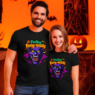 T-shirt Sentiment Fang Tastic Halloween design Vampire Hal