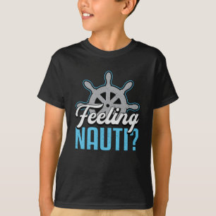 T-shirt Sentiment Nauti Bateau Voilier Bateau Bateau Capit