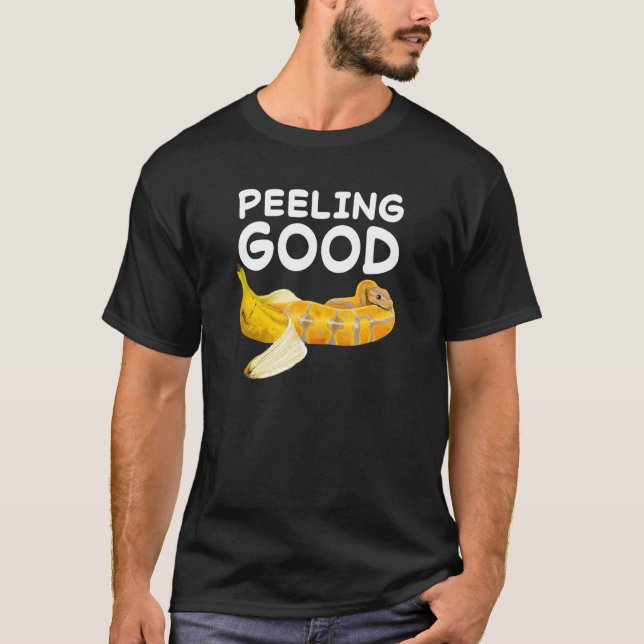 T-shirt Sentiment Peeling bon Banana Ball Python serpent R (Devant)