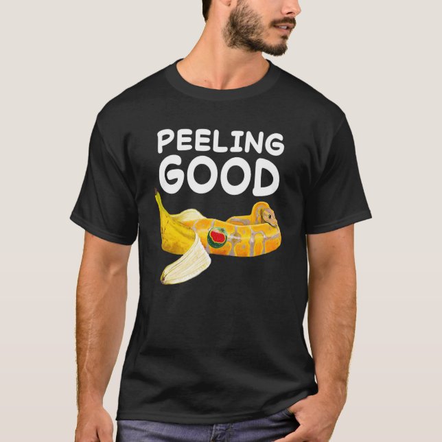 T-shirt Sentiment Peeling bon Banana Ball Python serpent R (Devant)