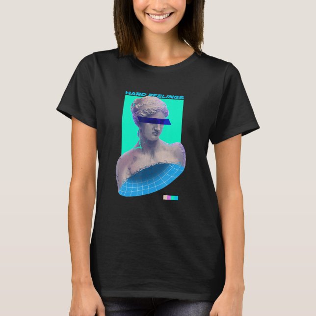 T-shirt Sentiments Durs Emo Vaporwave Esthétique Sculpture (Devant)