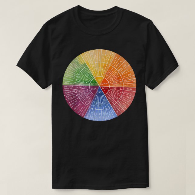 T-shirt Sentiments Graphique d'émotion de roue Thérapie Sa (Design devant)