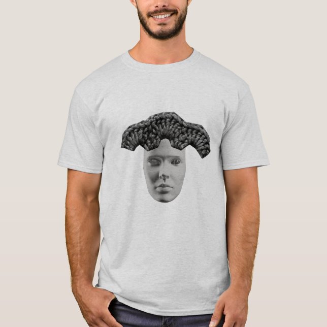 T-shirt Sentiments – Masque d'esthétique sombre et texture (Devant)