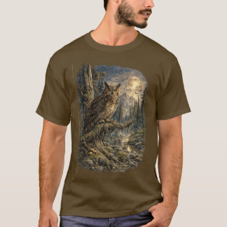 T-shirt Sentinelle au Clair de Lune – Grand-duc d'Amérique